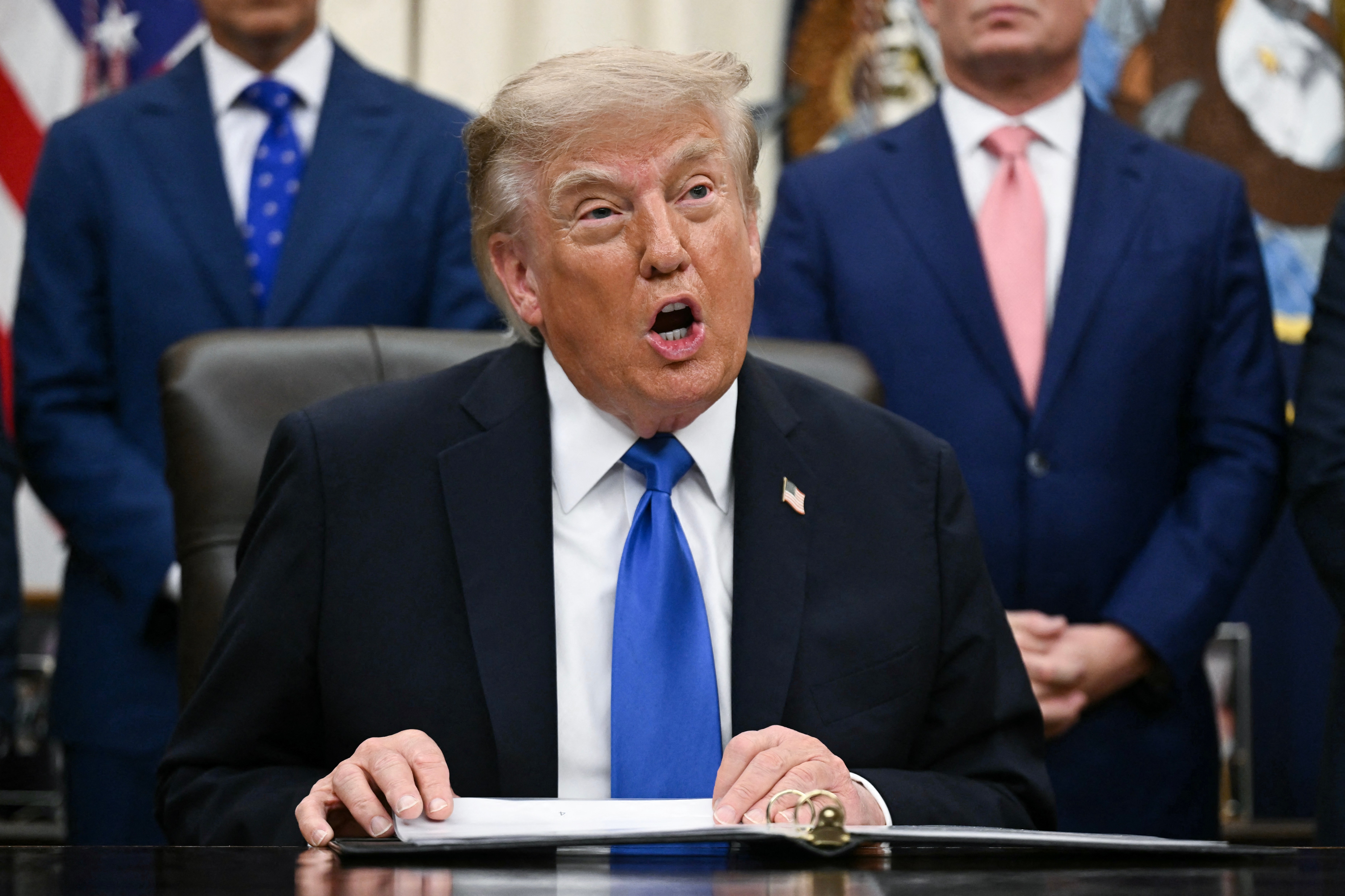 Trump Says He's 'Happy' About Harry and Meghan Leaving the US