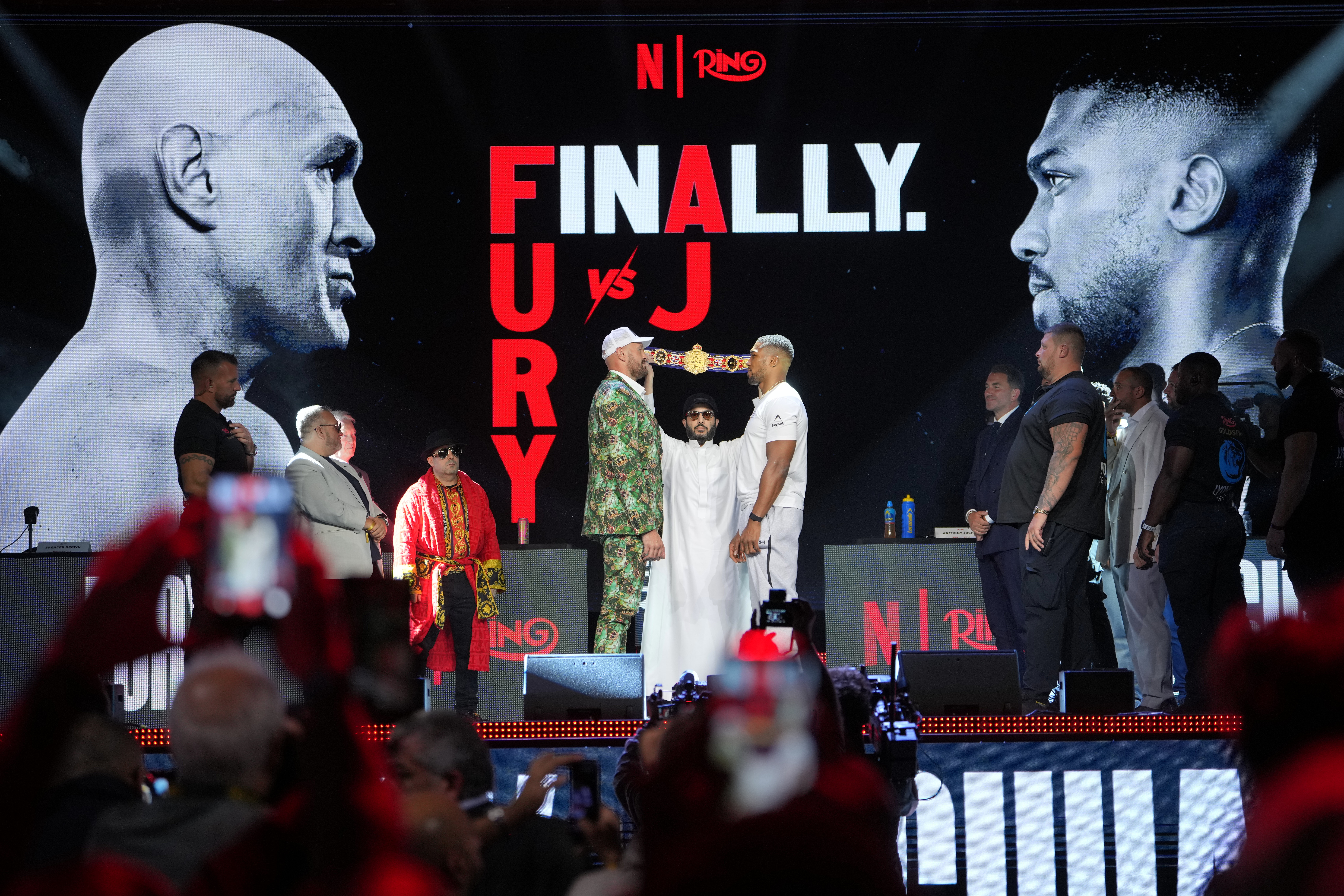 Tyson Fury and Anthony Joshua Face Off in London Before Cardiff Fight