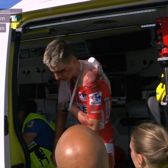 Tadej Pogačar Withdraws From Vuelta a España After Stage 8 Crash
