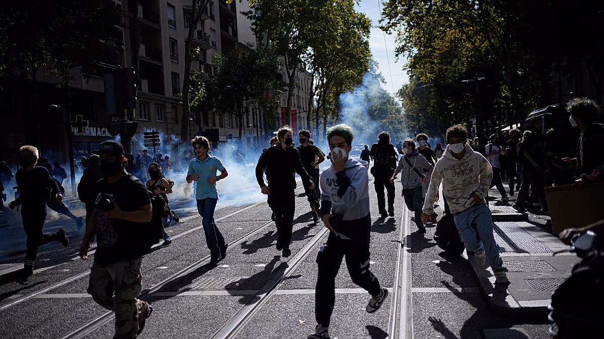 French school protests widen after teenager loses hand in police grenade incident