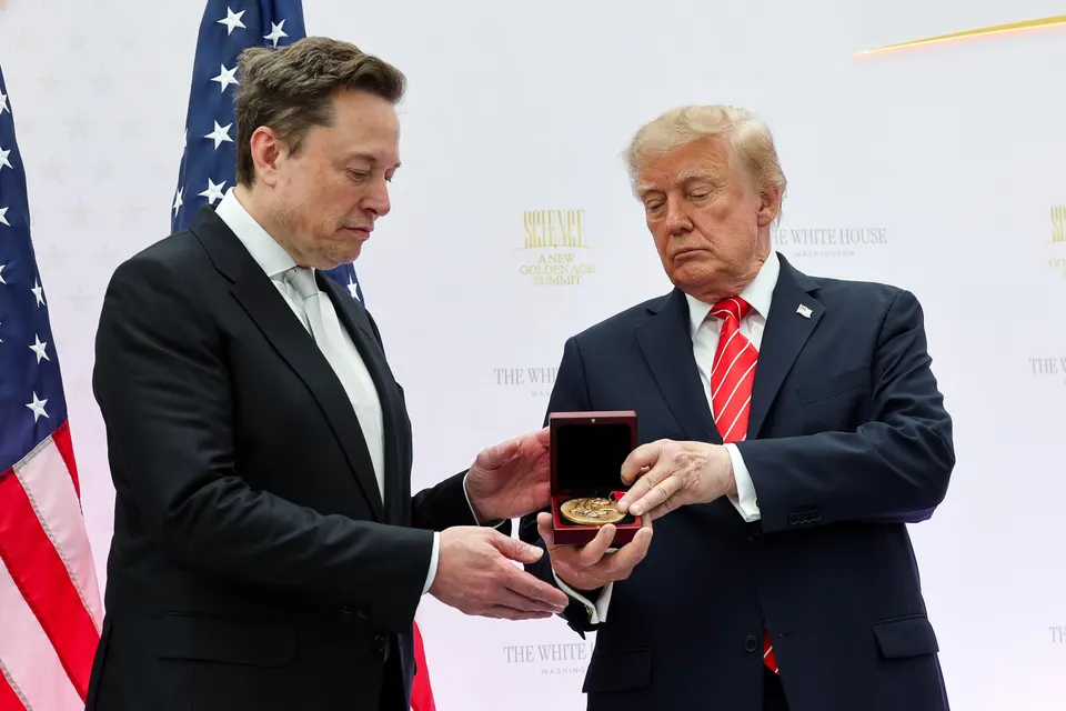 Trump Awards Musk National Medal of Science at White House Summit