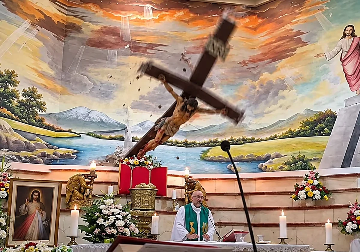 Priest Dies After Crucifix Falls During Livestreamed Mass in Ecuador