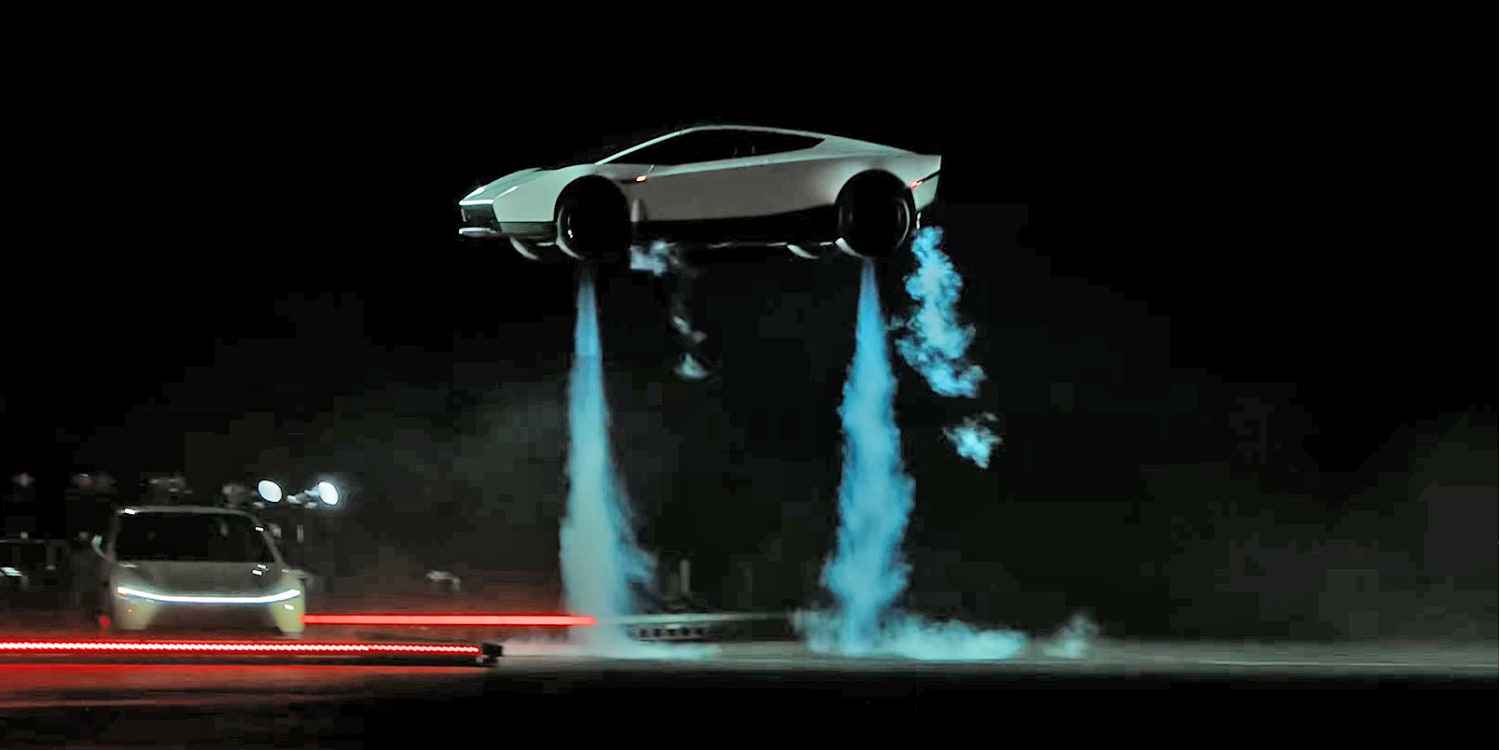 Tesla Unveils Thruster Powered Roadster, With Road Approval Still Unresolved