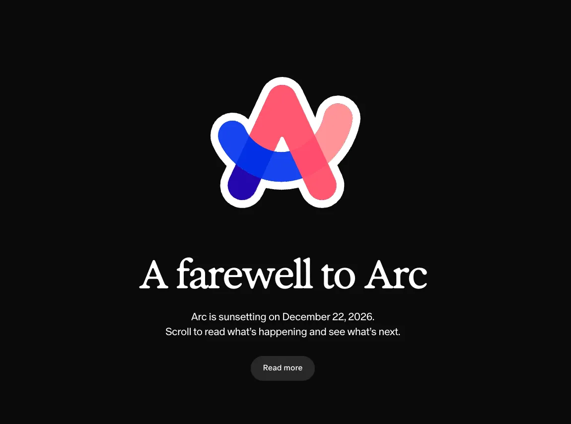Arc browser will shut down December 22 as company prioritizes Dia