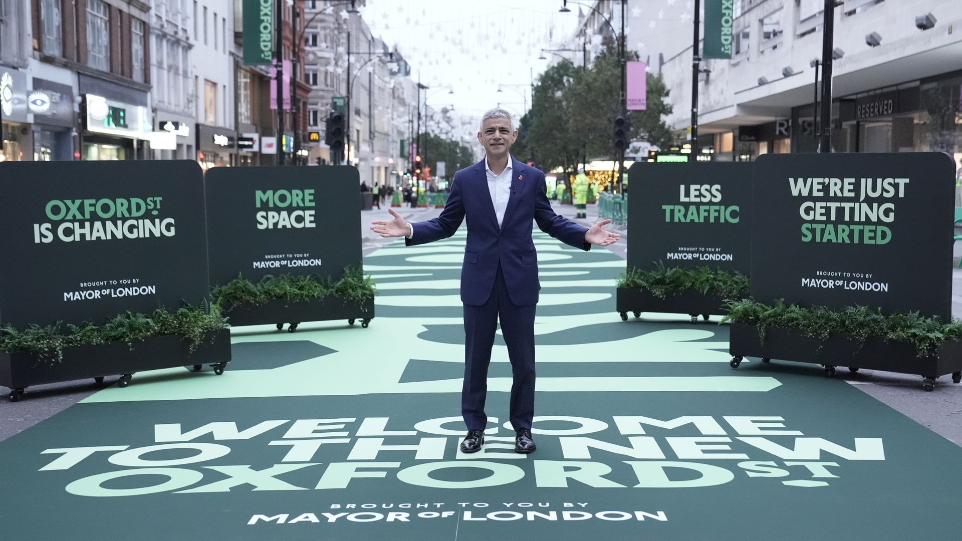 Oxford Street goes pedestrian-only as London begins wider shopping district overhaul