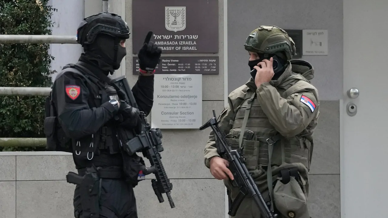 Police kill knife attacker outside Israeli Embassy in Belgrade
