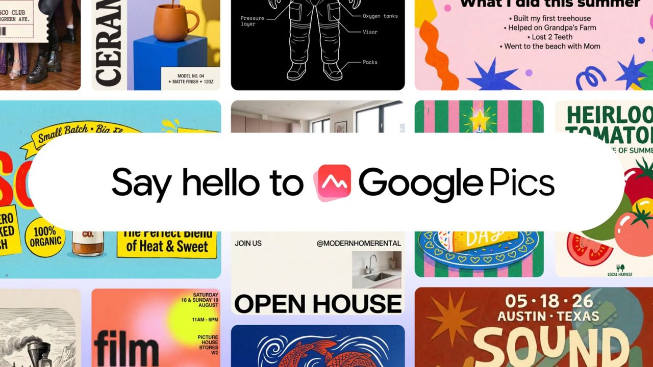 Google Launches AI-Powered Google Pics to Rival Canva and Adobe