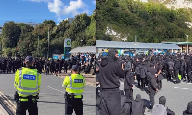 Masked Anti-Immigration Protests Block Dover and Portsmouth Ports, Cause Major Disruption