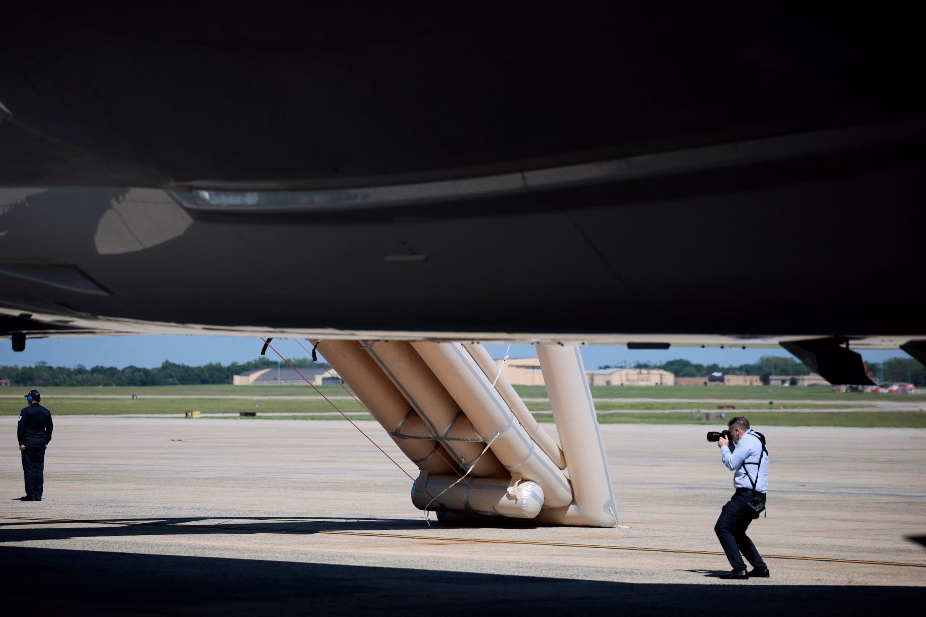 Trump Departs After Slide Incident, Air Force One to Get Upgrades