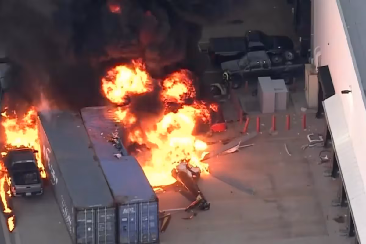 NBC Los Angeles News Helicopter Crashes While Covering Fatal Bus Accident