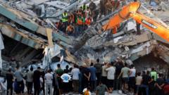 Israeli Strikes in Gaza Leave Dozens Dead and Building Collapsed