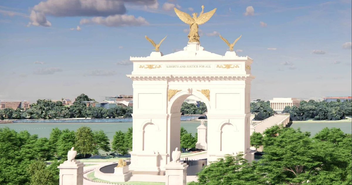Trump Pushes Forward With Controversial 250-Foot Triumphal Arch Project in D.C.